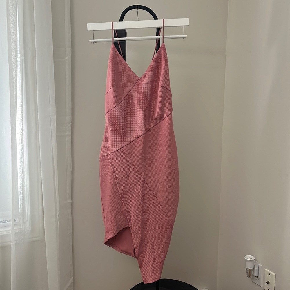 Asymmetrical midi dress
